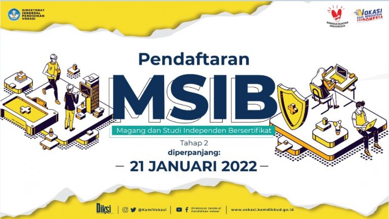Registration for the Second Batch of Kampus Merdeka Certified Independent Study and Internship Program (MSIB)