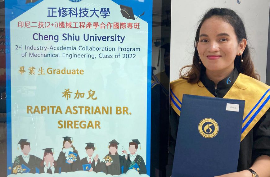Alumni Polibatam Berhasil Menyelesaikan Studi Sarjana melalui Program 2+i Taiwan