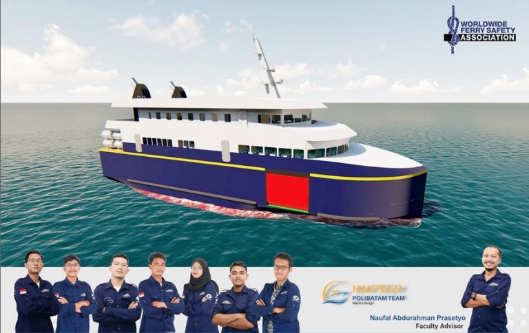 Polibatam Navtech Team Wins 2nd Place in the World Ferry Design Competition