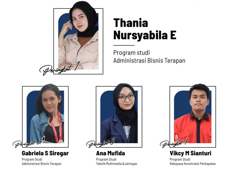 4 Mahasiswa Berprestasi (Pilmapres) Tingkat Politeknik Negeri Batam Tahun 2022