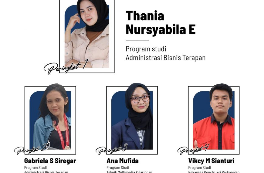 4 Outstanding Students (Pilmapres) at Politeknik Negeri Batam Level in 2022