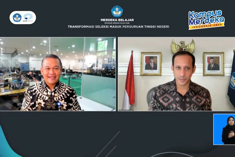The Director of Polibatam Dialogues with Kemendikbudristek in Launching the Merdeka Belajar Program Episode 22: Transformation of Selection for State Colleges