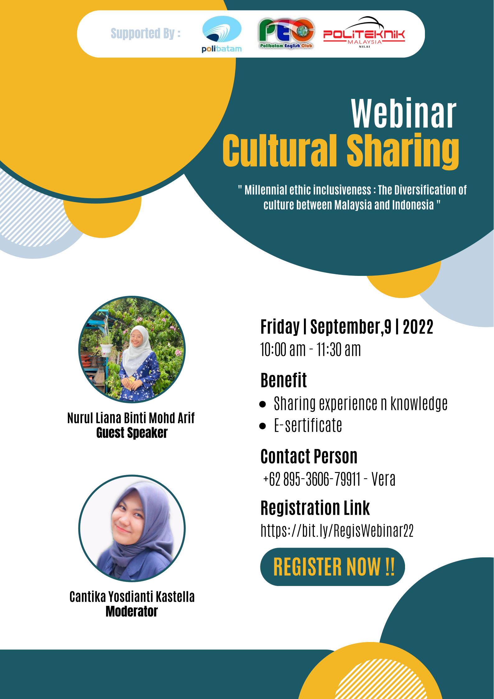 Webinar Cultural Sharing – Politeknik Negeri Batam