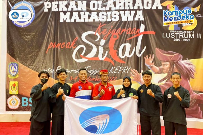 Polibatam Martial Arts Athletes Win 6 Medals at the College Martial Arts Championships throughout Riau Islands in 2022