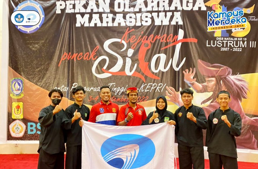 Polibatam Martial Arts Athletes Win 6 Medals at the College Martial Arts Championships throughout Riau Islands in 2022