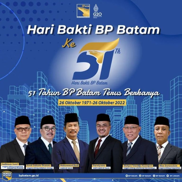 Selamat Hari Bakti BP Batam Ke-51 Tahun