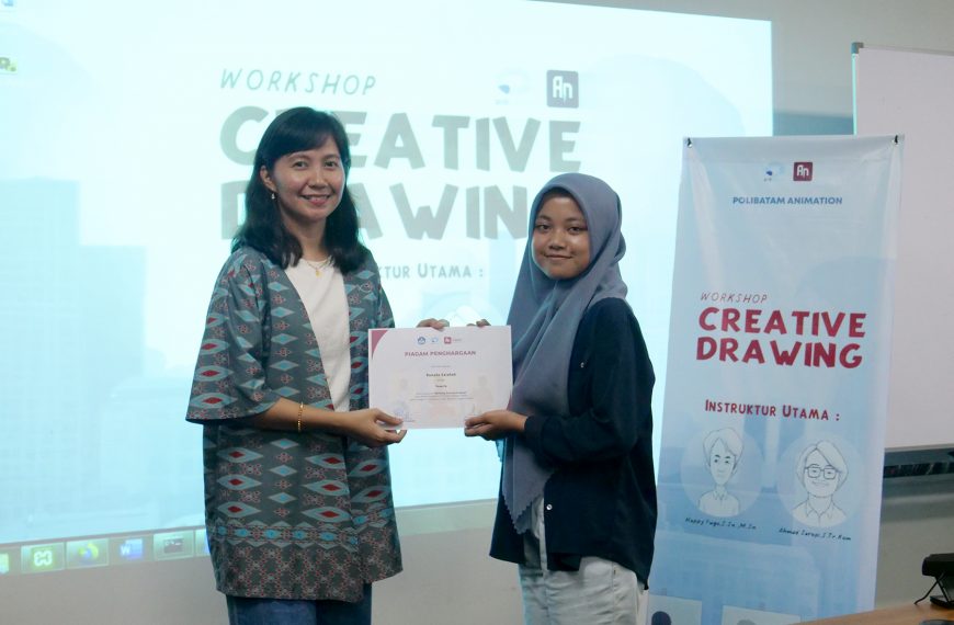 Mendukung Promosi, Prodi Animasi Gelar Pengabdian Workshop Creative Drawing