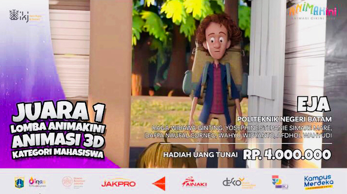 Three Dimensional Animated Film “Eja” Created by Polibatam Animation Study Program Wins 1st Place at ANIMAKINI 2022