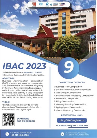 IBAC 2023 Internal Selection Registration