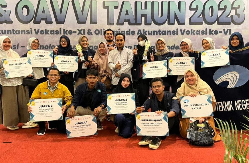 Tim Polibatam Borong 9 Piala Di Ajang Olimpiade Akuntansi Vokasi (OAV) VI Tahun 2023