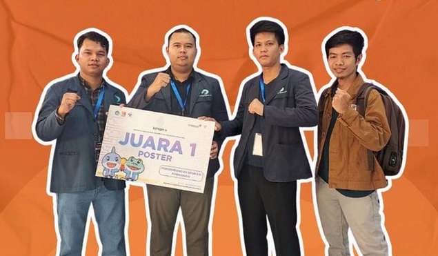 Mahasiswa Teknik Multimedia dan Jaringan Polibatam Raih Juara 1 BEST Poster Di KMIPN 2023