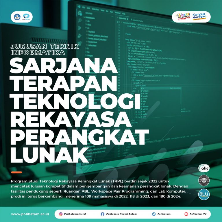 Jadilah Bagian dari Inovasi Digital dengan Sarjana Terapan Teknologi Rekayasa Perangkat Lunak Polibatam!