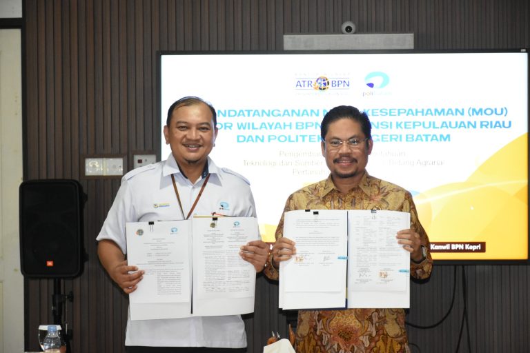 Sinergi Strategis: Polibatam dan Kanwil BPN Kepri Jalin Kerja Sama Pengembangan Teknologi Agraria dan SDM