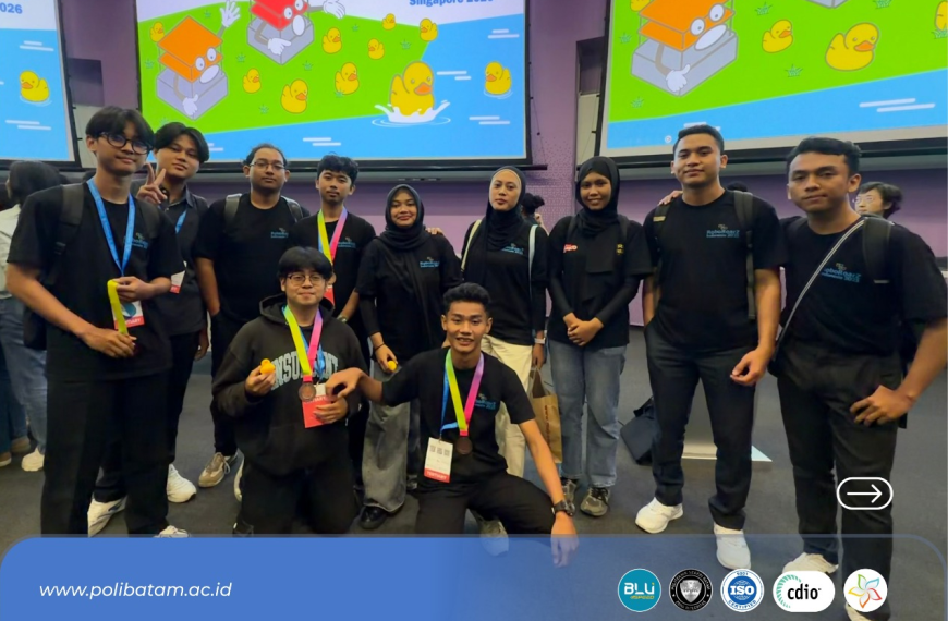 Polibatam Raih Juara 5 pada Kompetisi Robotika Internasional RoboRoarZ Singapore 2026