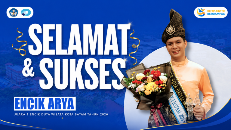Arya Mahasiswa Polibatam Raih Juara 1 Encik Duta Wisata Kota Batam 2026