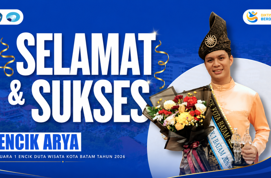 Arya Mahasiswa Polibatam Raih Juara 1 Encik Duta Wisata Kota Batam 2026