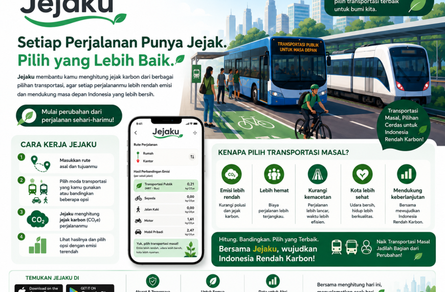 APLIKASI JEJAKU: Hitung Jejak Karbon, Wujudkan Masa Depan Hijau