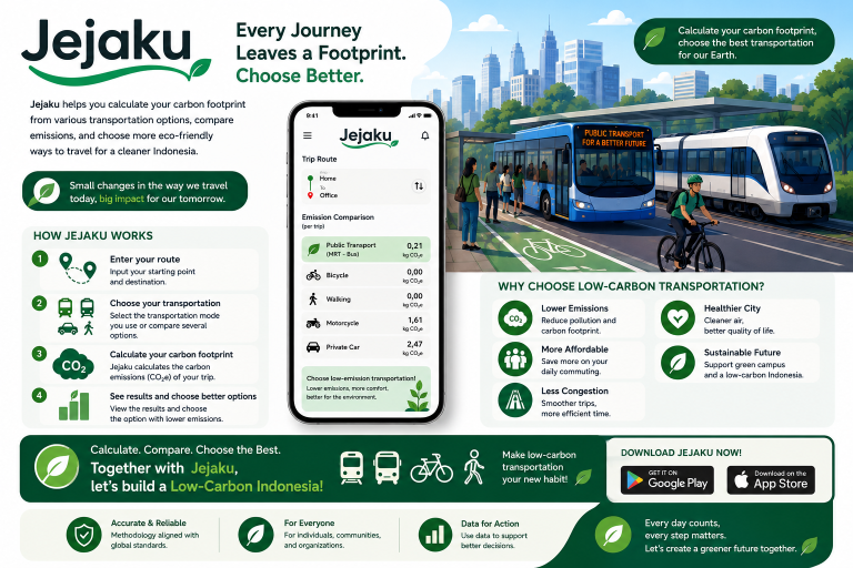 JEJAKU Application: Calculate Your Carbon Footprint, Create a Greener Future