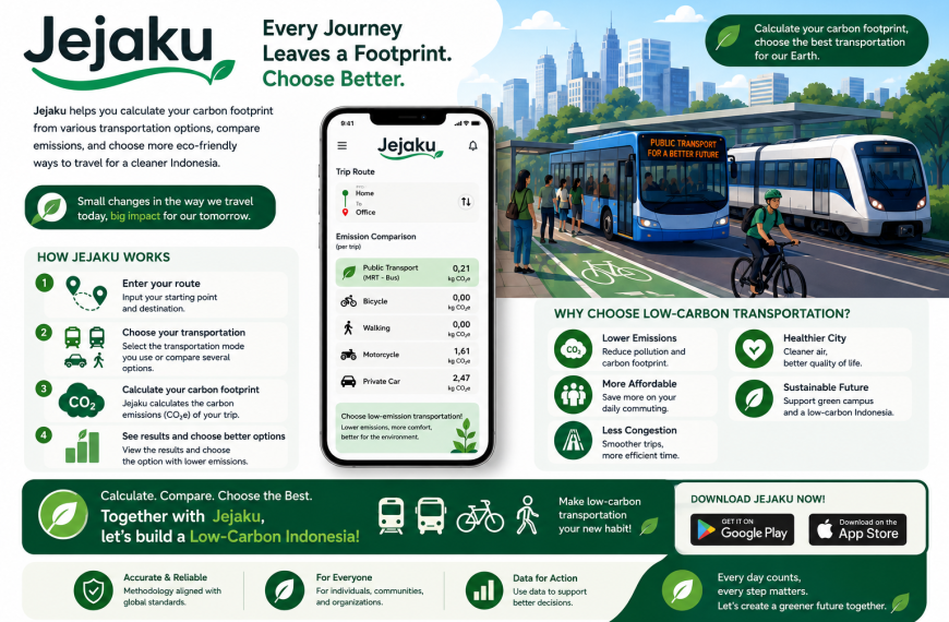 JEJAKU Application: Calculate Your Carbon Footprint, Create a Greener Future