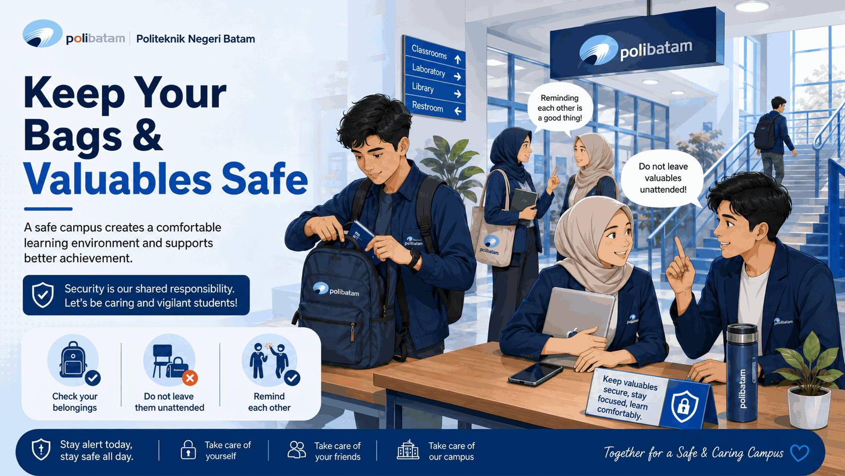 Polibatam Encourages Academic Community to Keep Their Belongings and Safe Safe on Campus