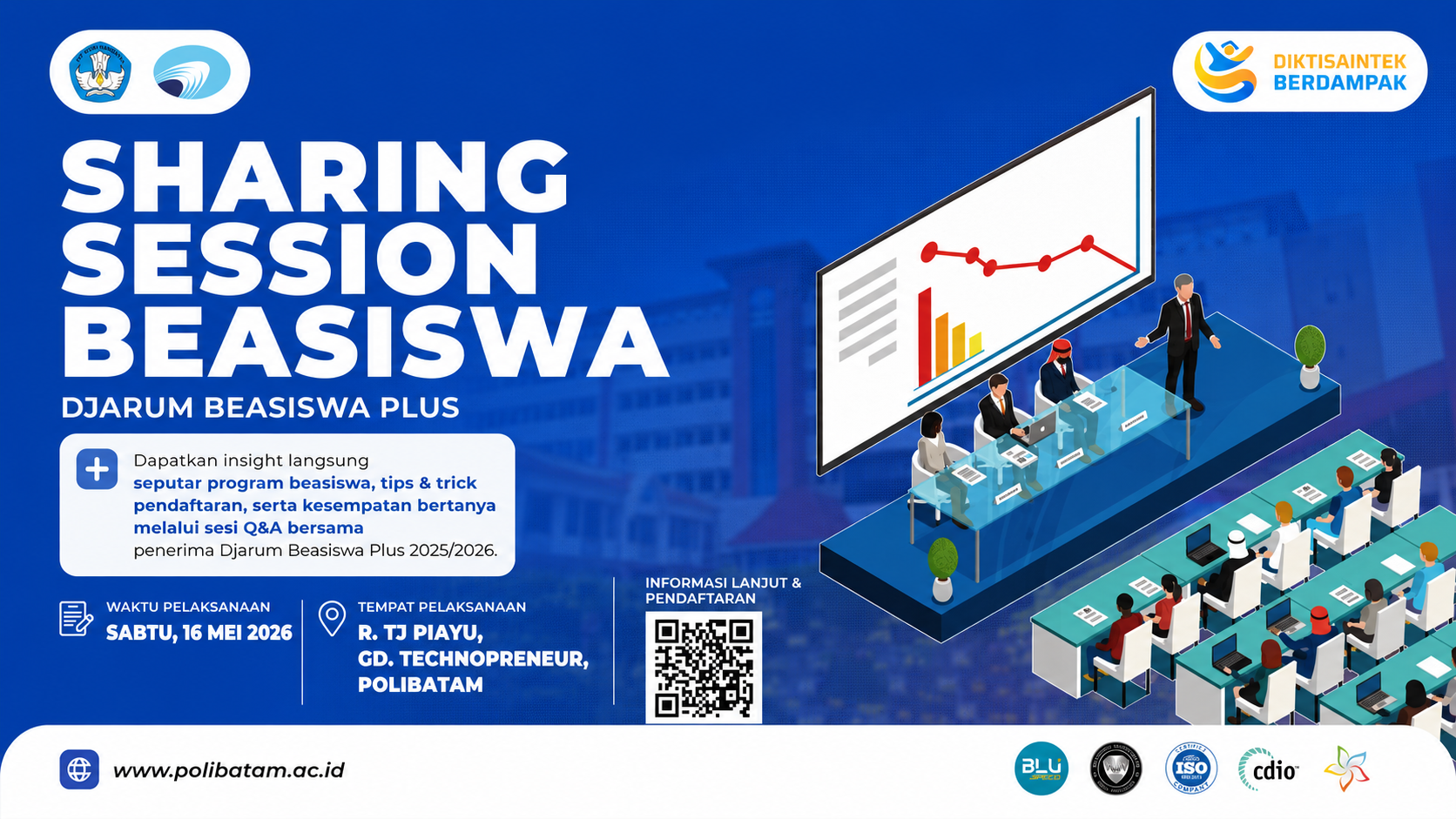 Polibatam Gelar Sharing Session Djarum Beasiswa Plus, Ajak Mahasiswa Bergabung dalam Circle Positif