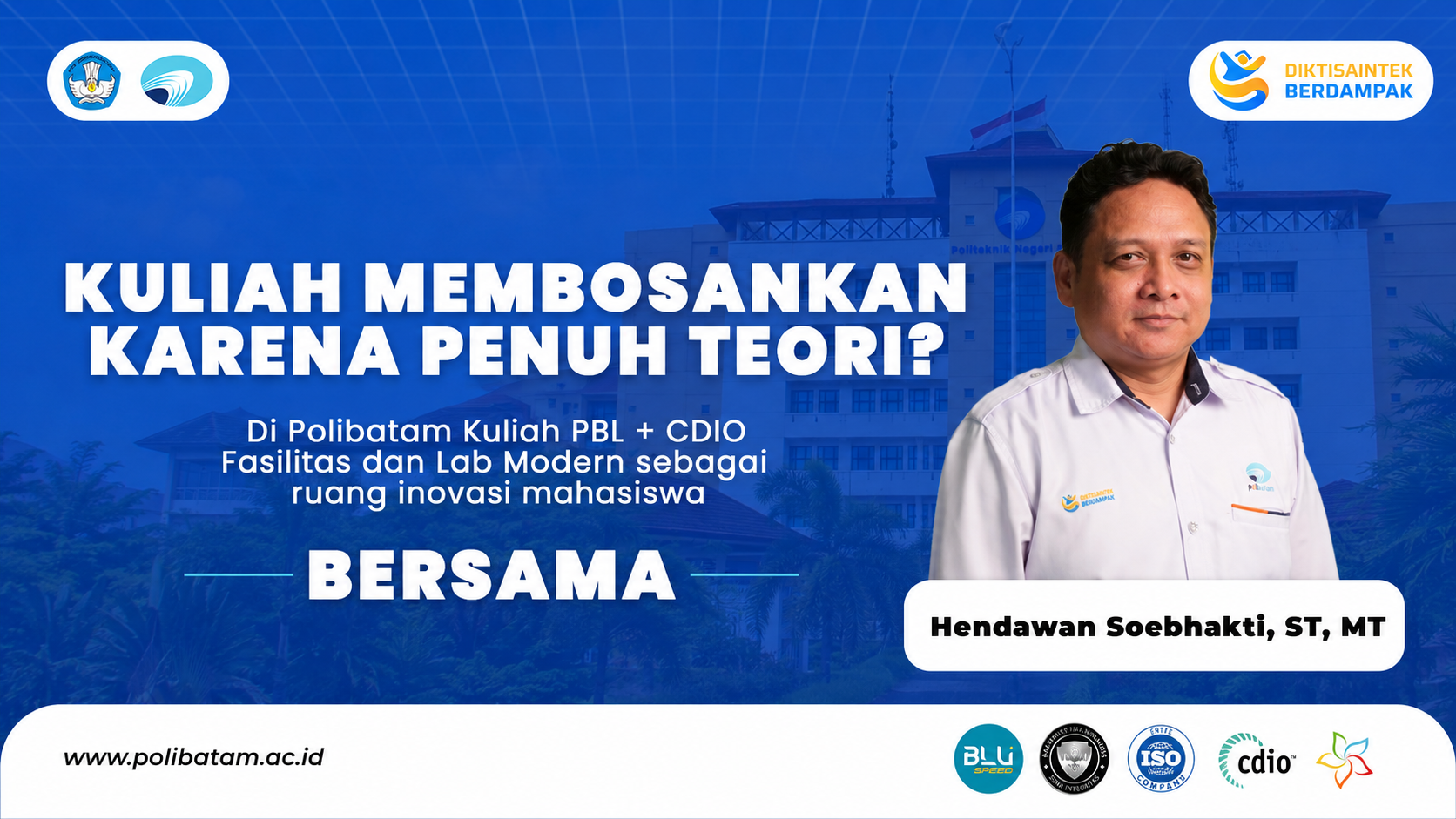 POLICAST Episode 2 Bahas Cara Belajar Seru di Polibatam melalui PBL dan CDIO