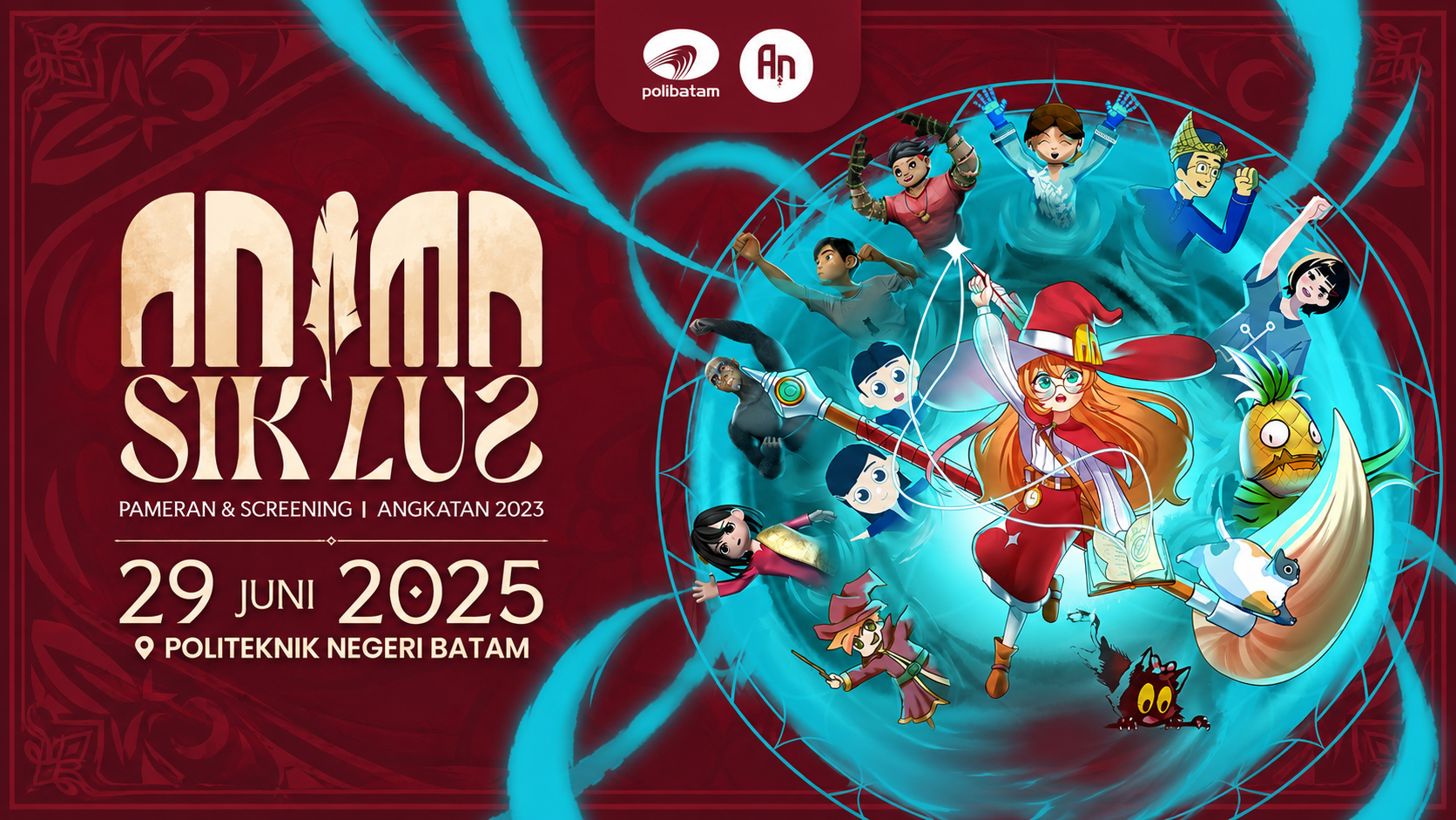 ANIMASIKLUS 2026 Hadirkan Pameran dan Screening Karya Animasi Mahasiswa Polibatam