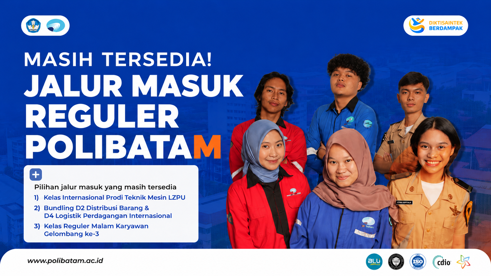 Polibatam Masih Buka Jalur Masuk Reguler, Pendaftaran hingga 17 Juli 2026