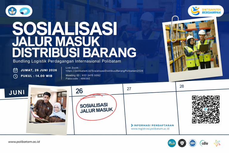 Polibatam Gelar Sosialisasi Jalur Masuk Distribusi Barang Bundling Logistik Perdagangan Internasional