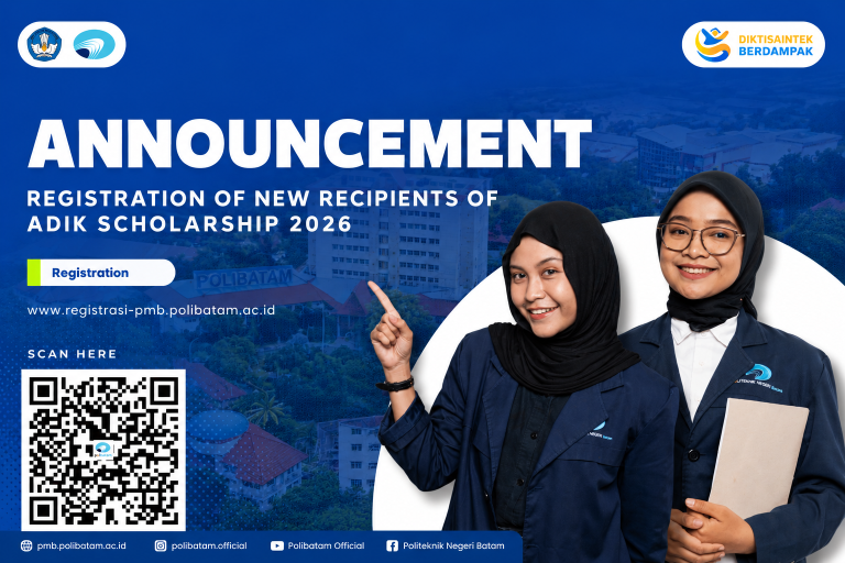 Polibatam Announces Re-Registration for ADik Scholarship Recipients 2026