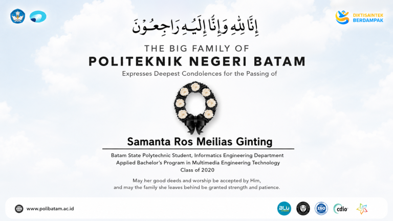 Polibatam Mourns the Passing of Samanta Ros Meilias Ginting