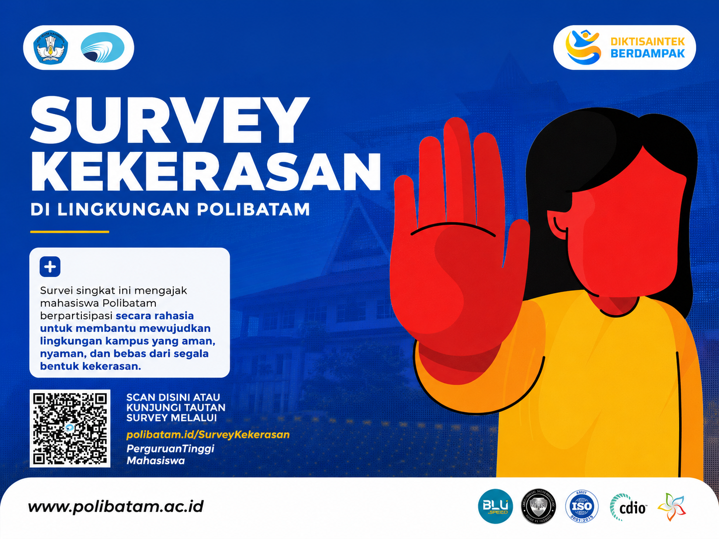Polibatam Ajak Mahasiswa Isi Survei Kekerasan di Lingkungan Kampus