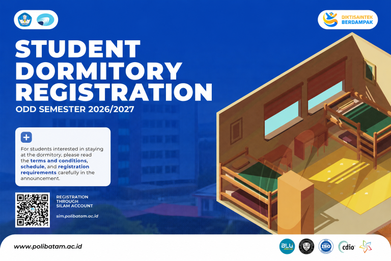 Polibatam Opens Student Dormitory Registration for the Odd Semester of the 2026/2027 Academic Year