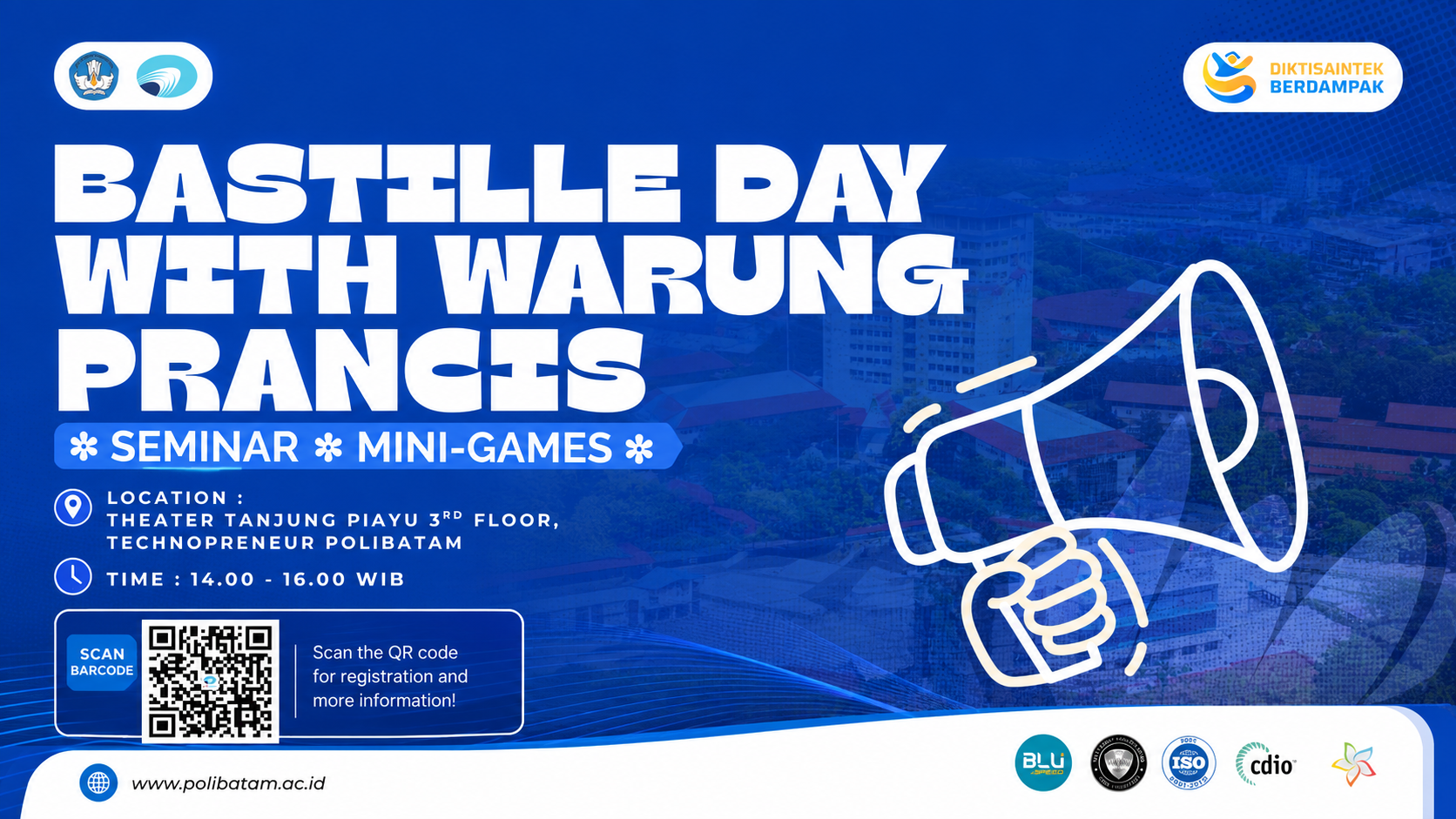 Polibatam Holds Bastille Day with Warung Prancis, Inviting Students to Explore French Culture in a Fun and Interactive Way