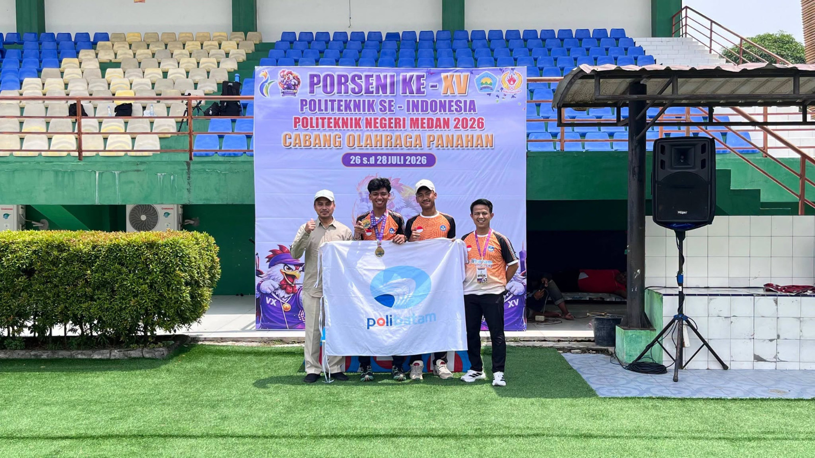Polibatam Secures Five Gold Medals in the Provisional Medal Tally at PORSENI XV 2026