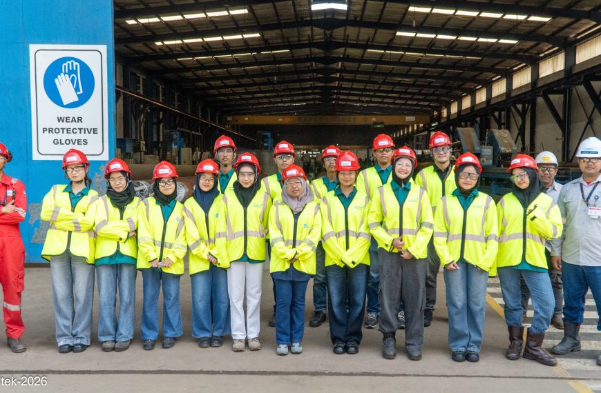 POLIBATAM APPLIED METALLURGICAL ENGINEERING STUDENTS LEARN ABOUT BIMETALLIC PIPE PRODUCTION AT PT CLADTEK BI-METAL MANUFACTURING