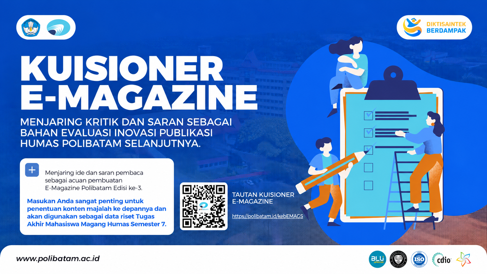 Polibatam Ajak Sivitas Akademika Berpartisipasi dalam Pengembangan E-Magazine