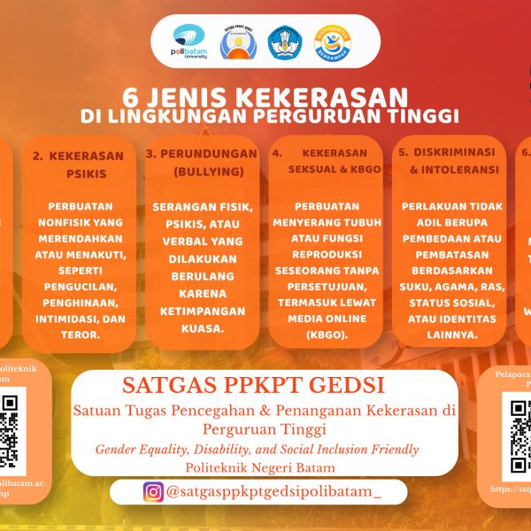 Kenali 6 Jenis Kekerasan di Perguruan Tinggi, Polibatam Dorong Kampus Aman dan Inklusif