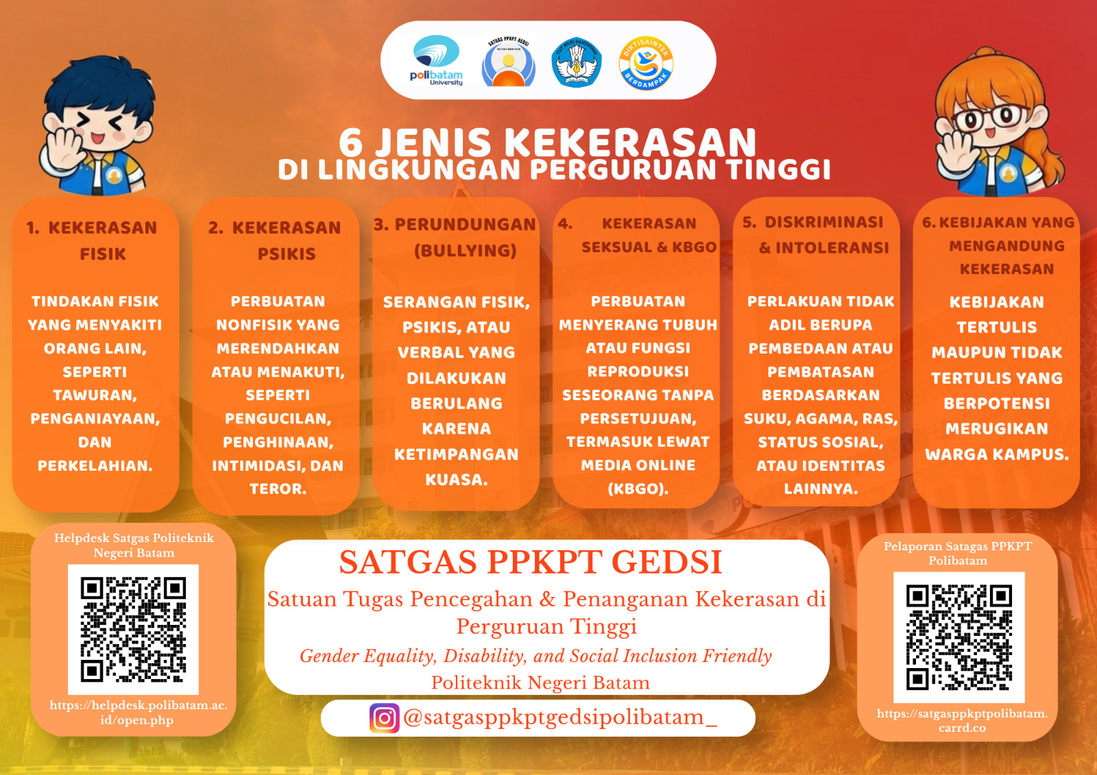 Recognize 6 Types of Violence in Higher Education, Polibatam Promotes a Safe and Inclusive Campus